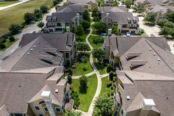 Suburban neighborhood with houses
